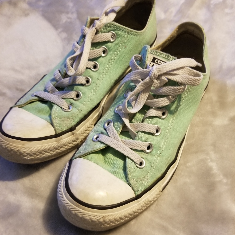 Mint green Converse